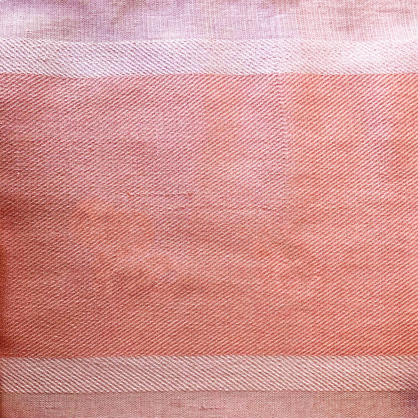 Artisanal Handloom Pink Beige Scarf Cotton