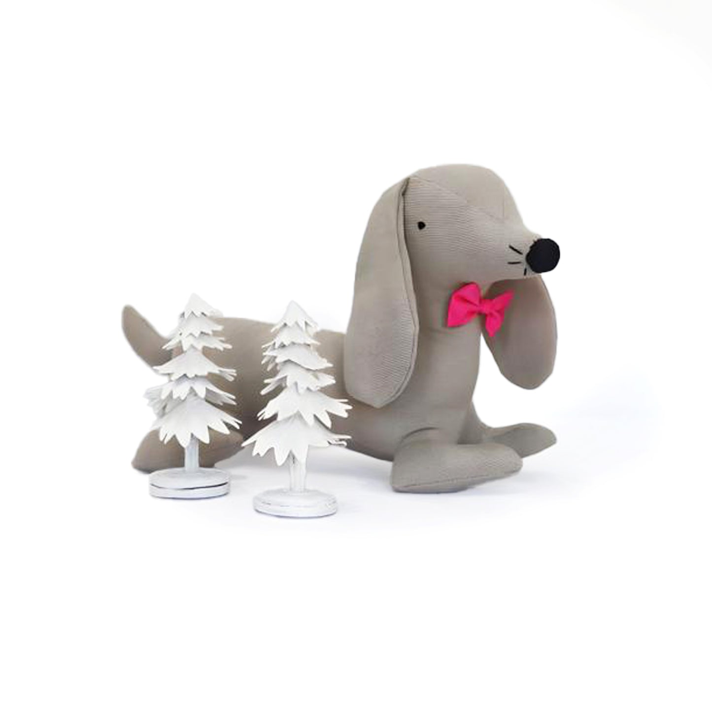 Laying Down Dog - Grey