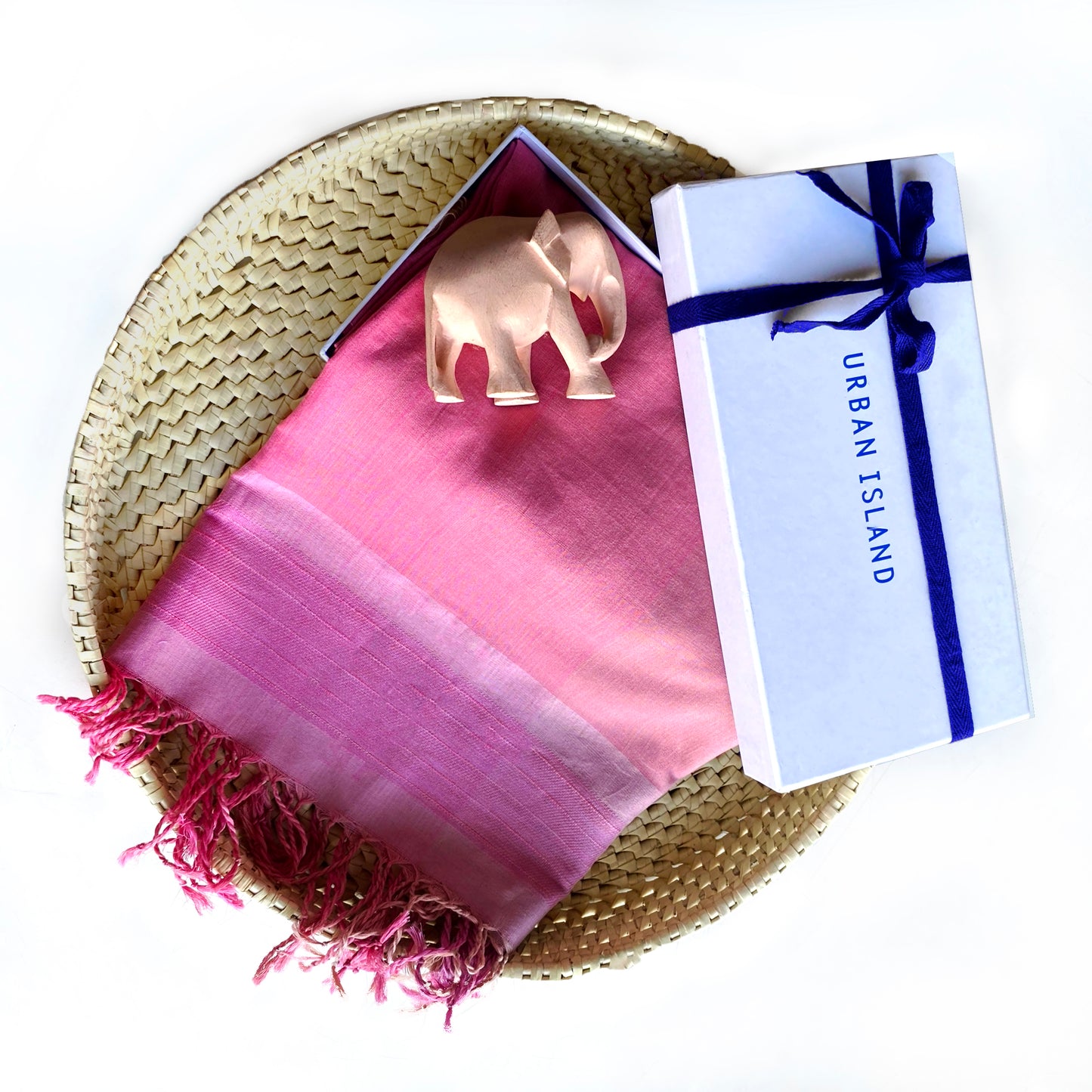 Artisanal Handloom Ombre Dusk Scarf Cotton