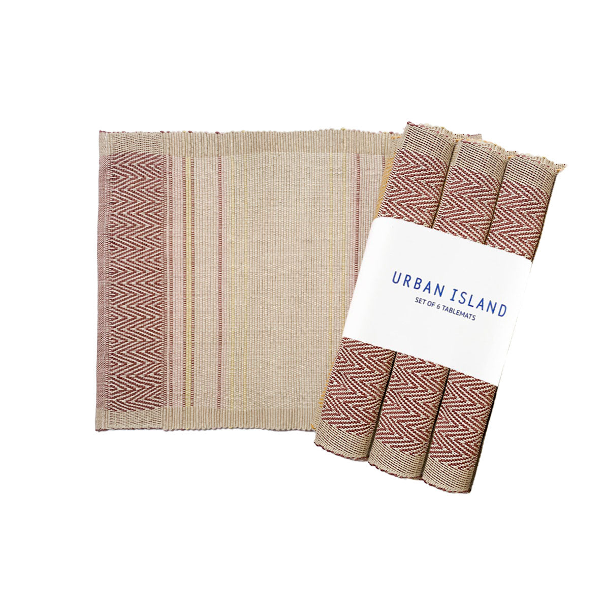 Handwoven Placemat - Mini herring sunset