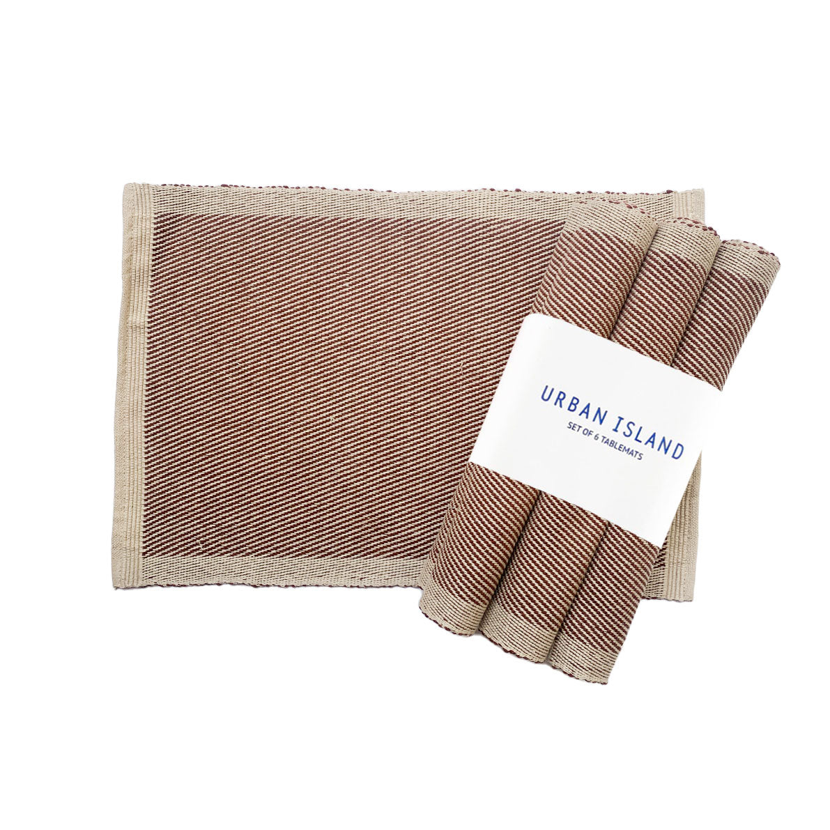 Handwoven Placemat Dublin - Plum
