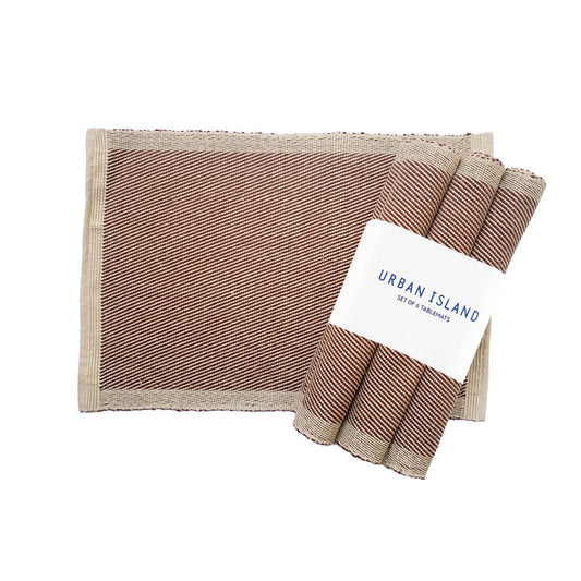 Handwoven Placemat Dublin - Plum