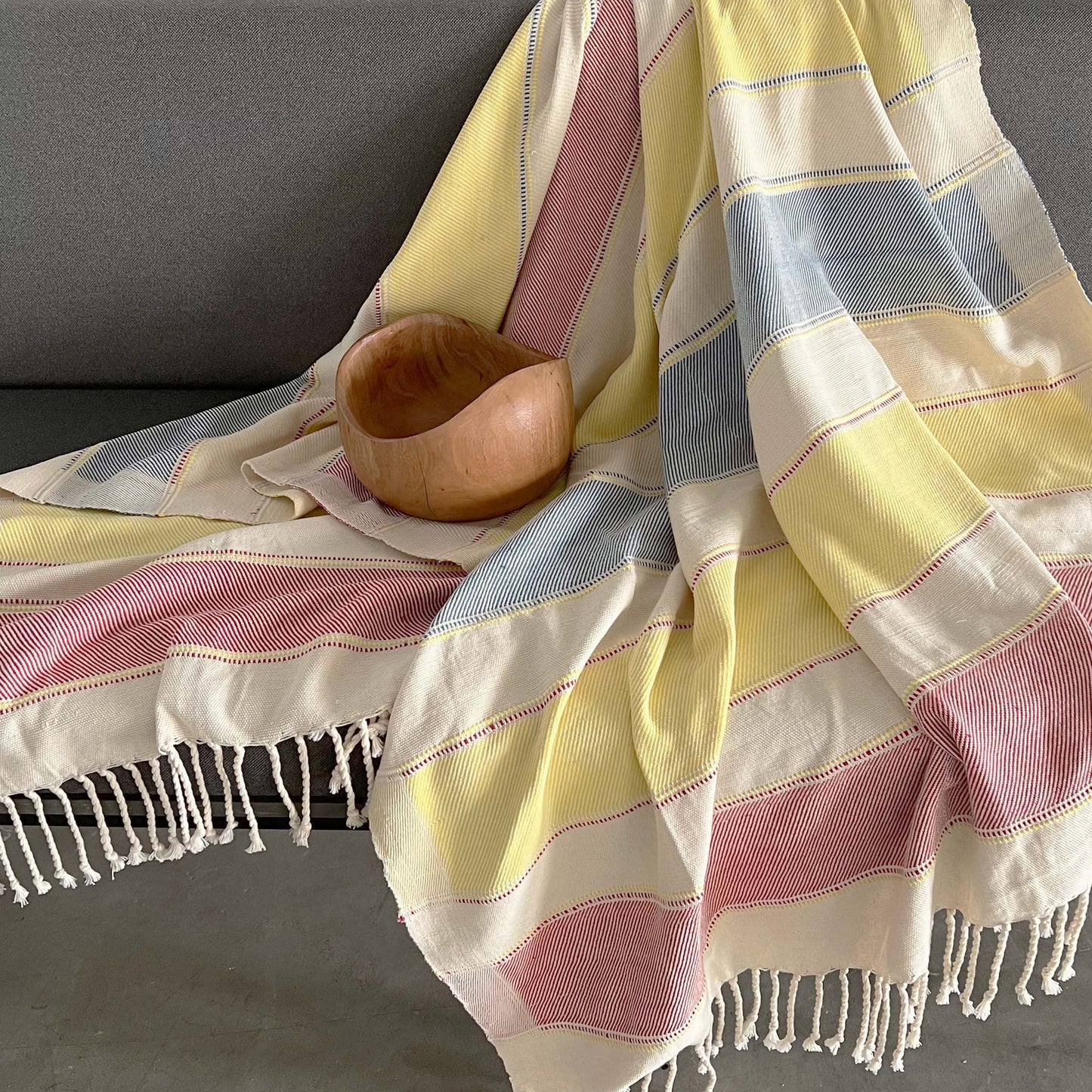 Handwoven Throw - Red Range 4