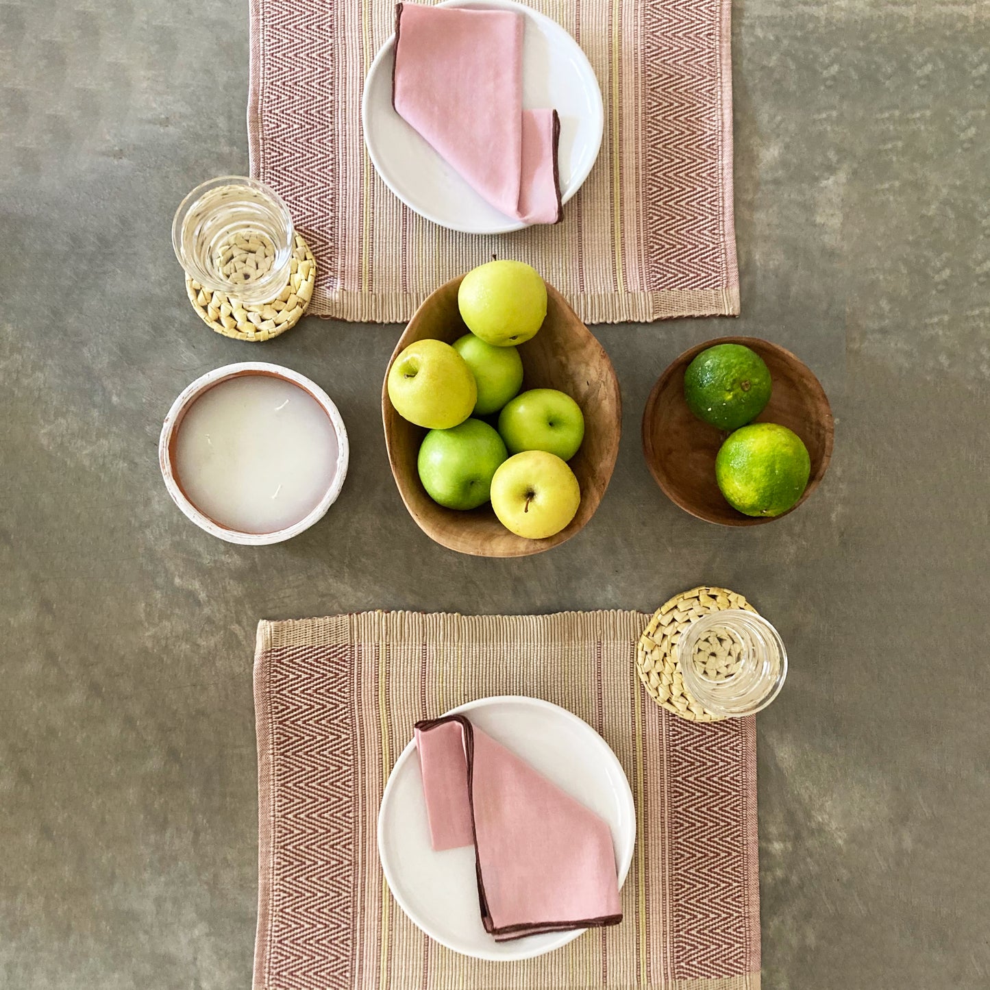 Handwoven Placemat - Mini herring sunset