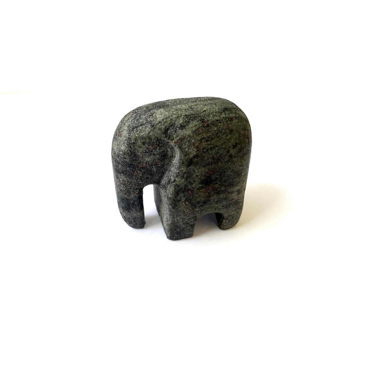 Hand Carved Granite Elephant - Small