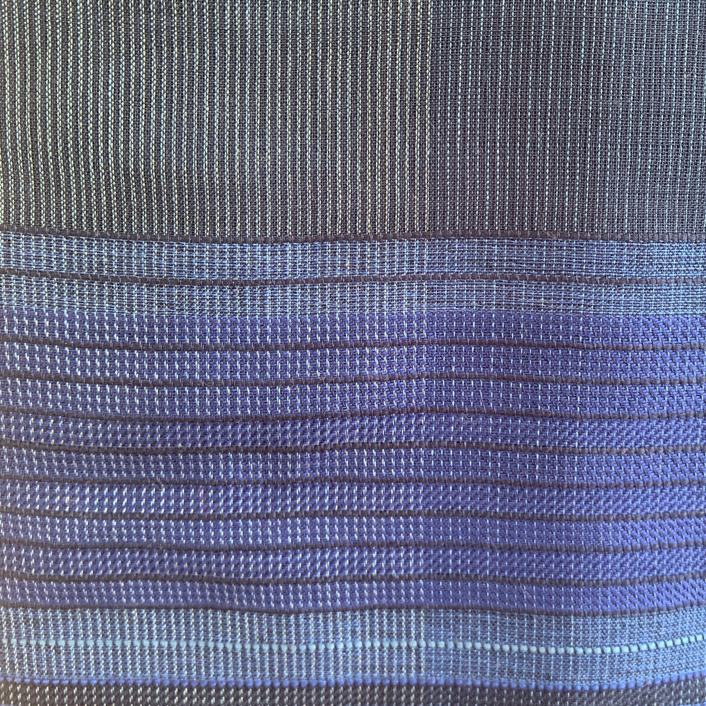 Artisanal Handloom Navy Blue Scarf Cotton