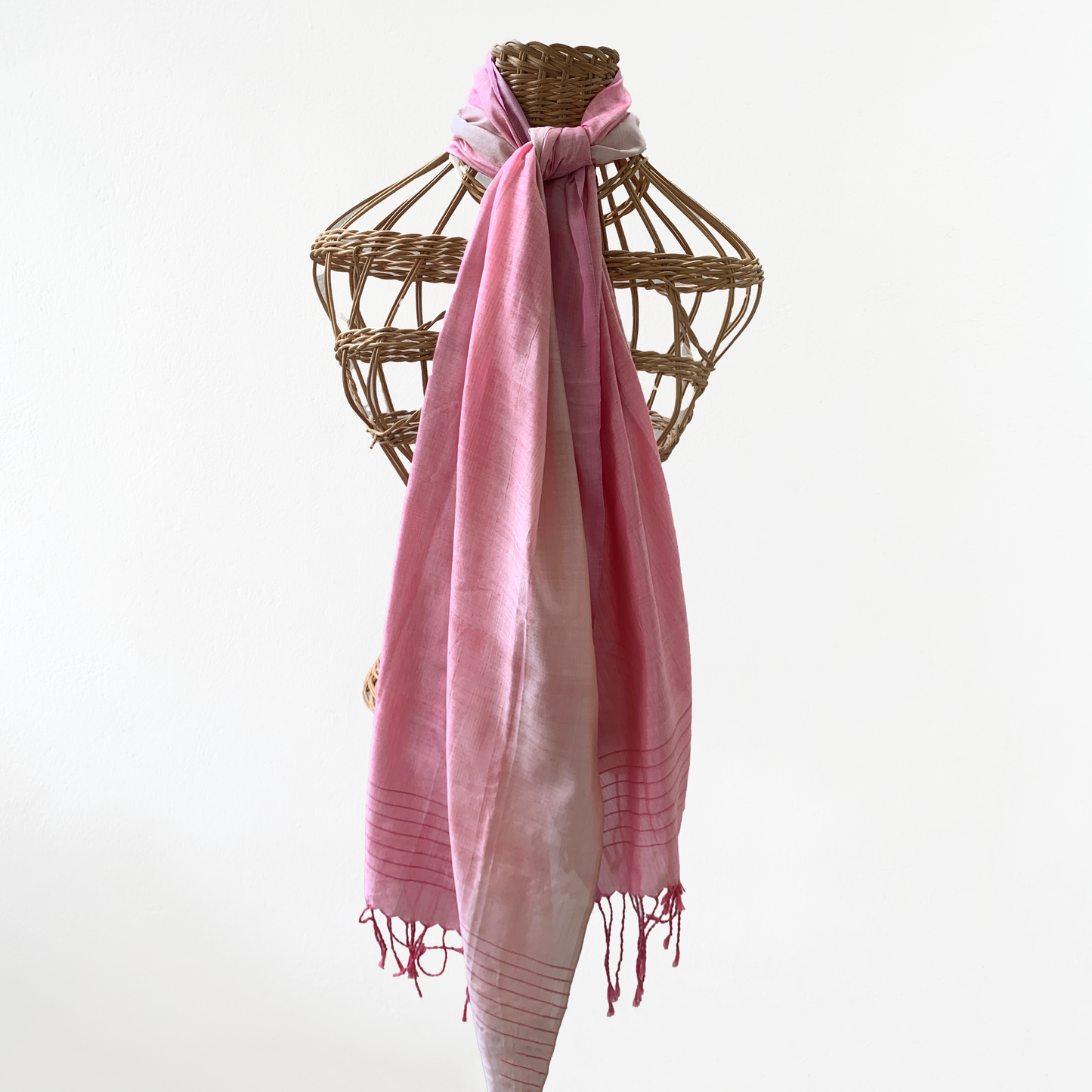 Artisanal Handloom Ombre Dusk Scarf Silk