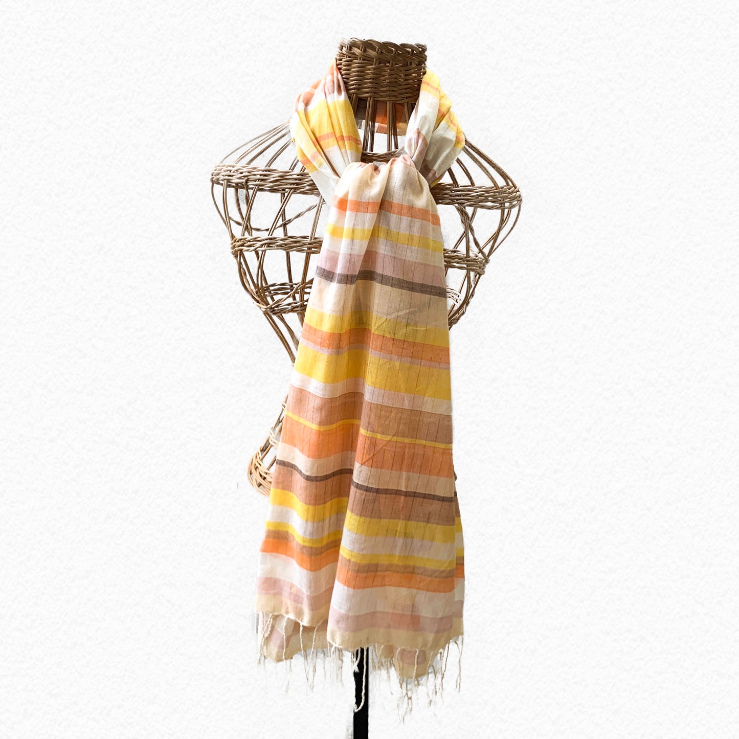 Handwoven Candy Stripe Scarf