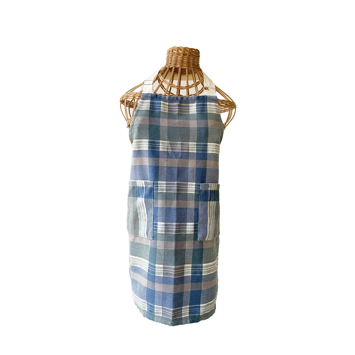 Handwoven Apron - String / Aegean