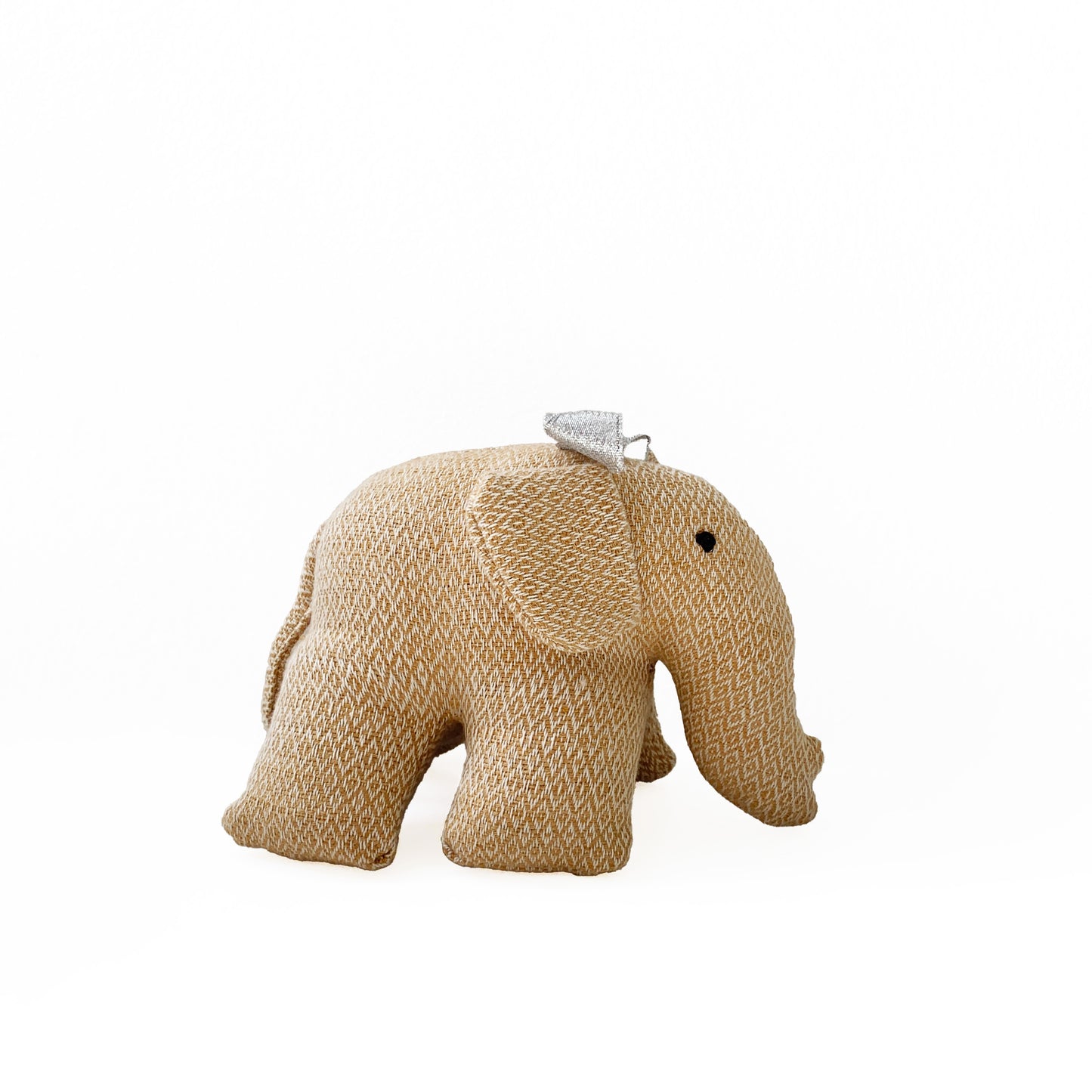 Handwoven Elephant - Beige