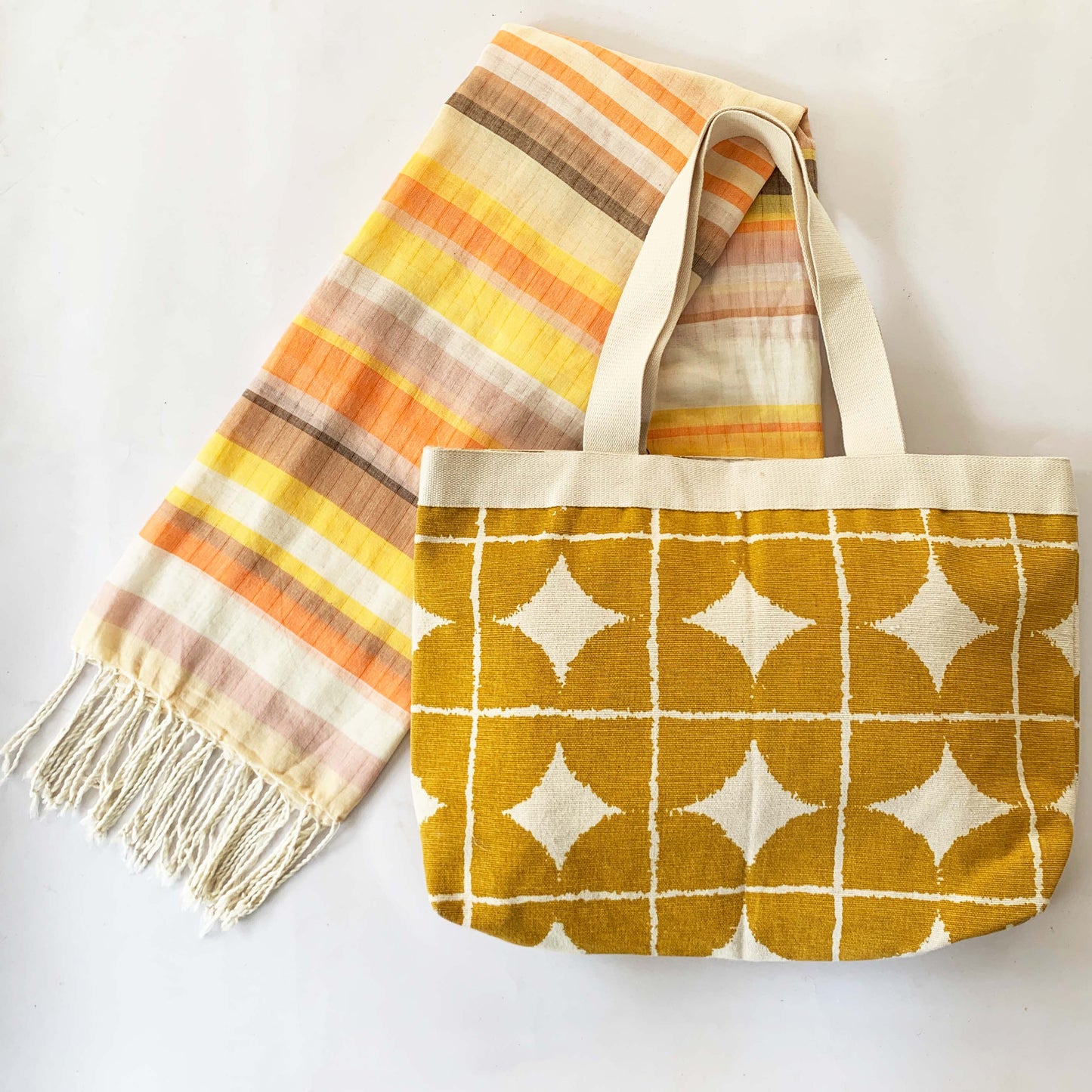 Handwoven Candy Stripe Scarf