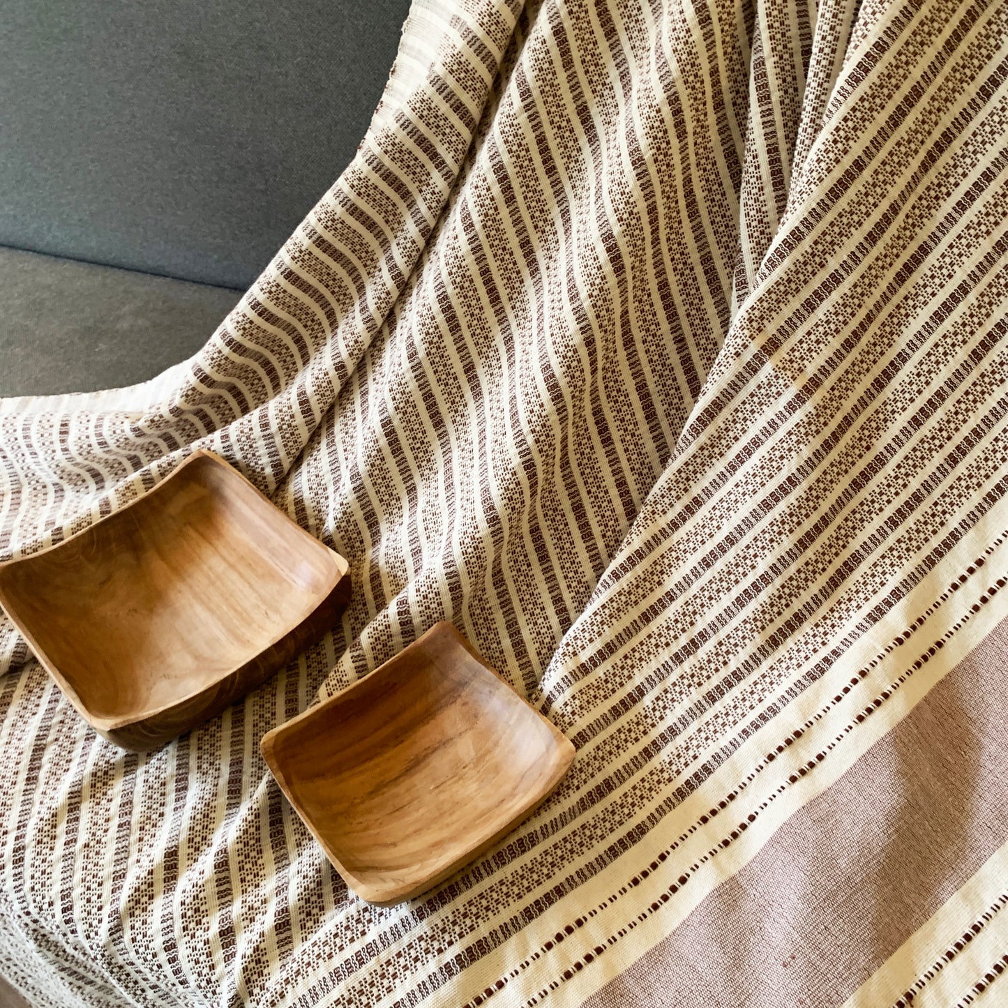 Handwoven Glitch Light weight Throws Terra