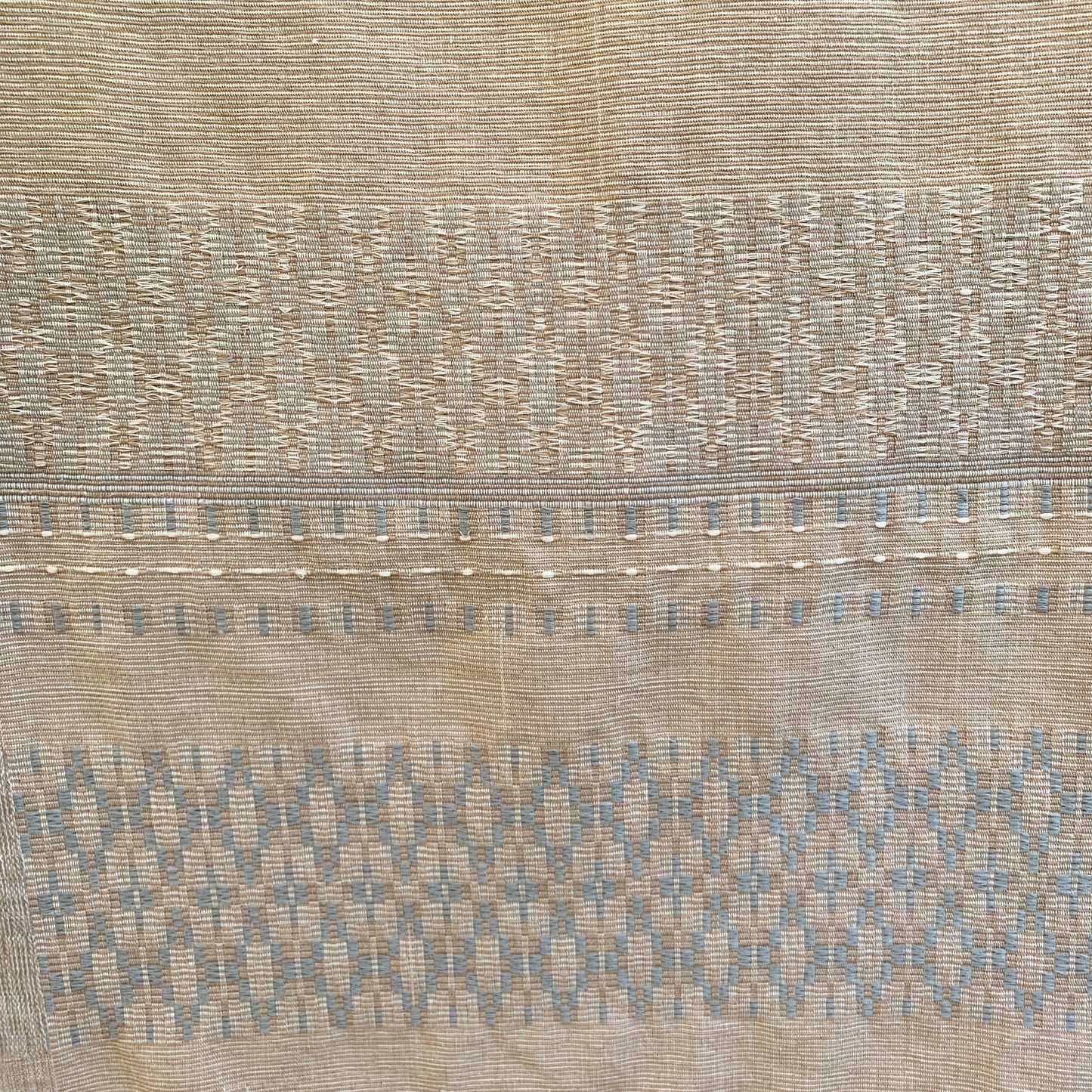 Handwoven Mannar Dunes Throw - Raw & Beige