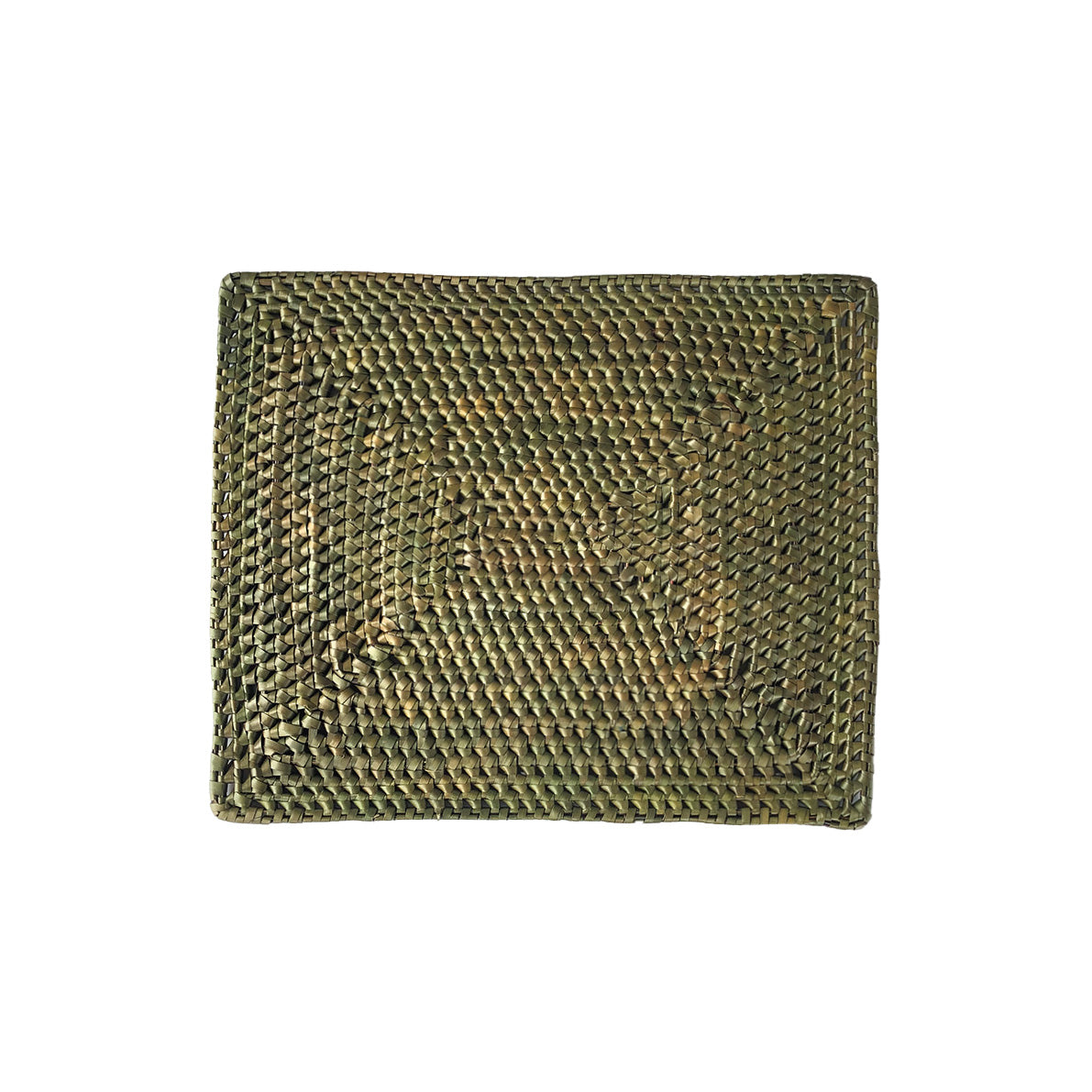 Handcrafted Palmyrah Rectangular Placemat - Khaki