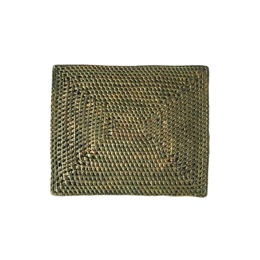 Handcrafted Palmyrah Rectangular Placemat - Khaki