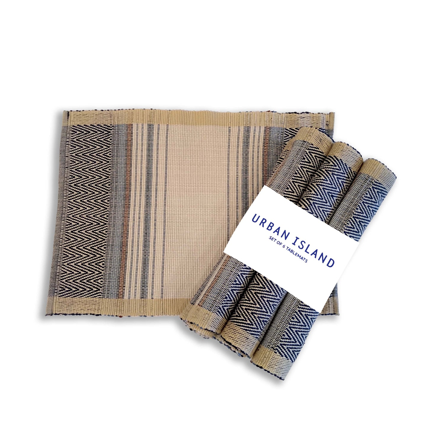 Handwoven Placemat  - Mini Herring Day light