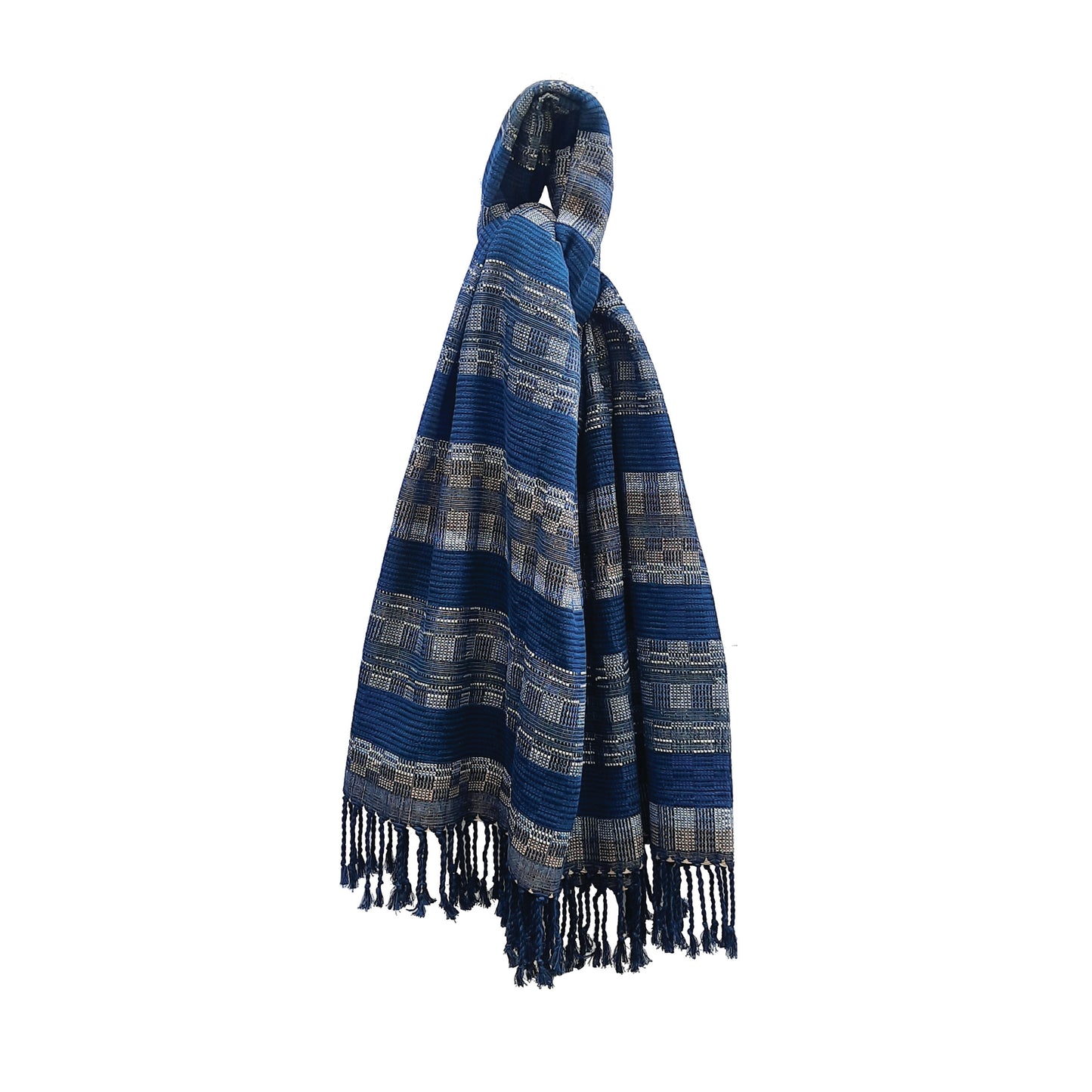 Handwoven Throw - Blue Range 15