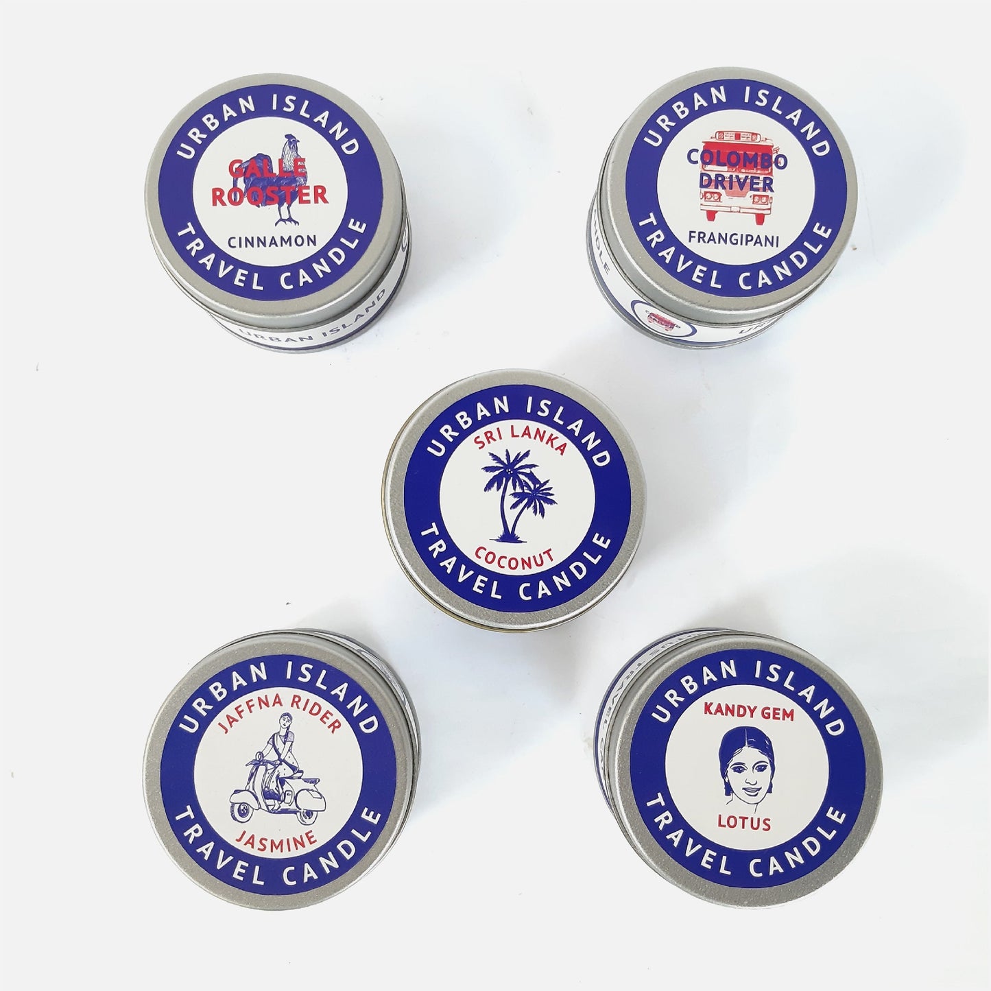 City Graphics - Galle Rooster Travel Candle - Cinnamon