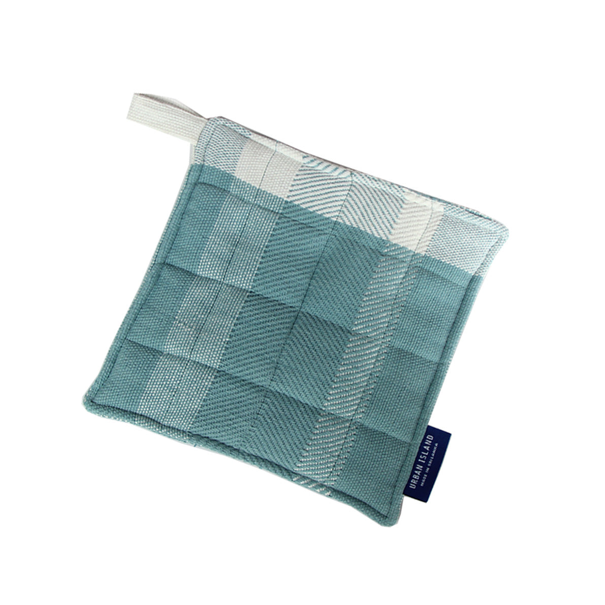 Handwoven Pot Holder - Duck Egg Blue