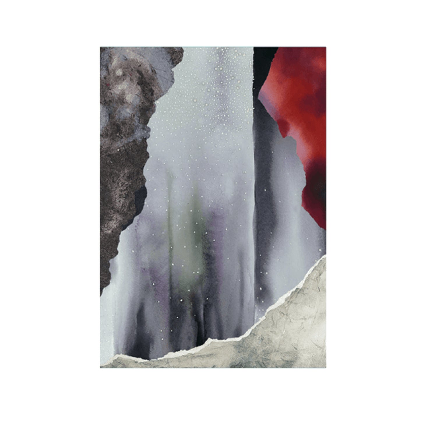 MoonRise TideFall Series VI by Anoma Wijewardene - Mounted