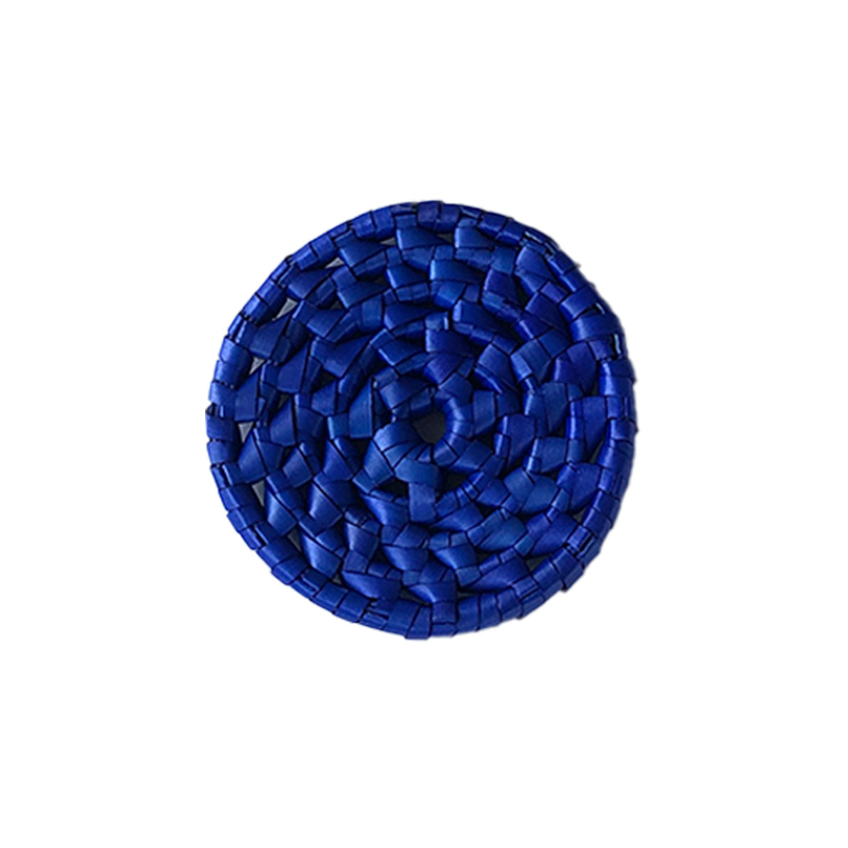 Handcrafted Palmyrah Coaster - Navy
