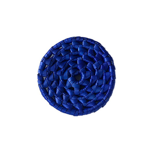 Handcrafted Palmyrah Coaster - Navy