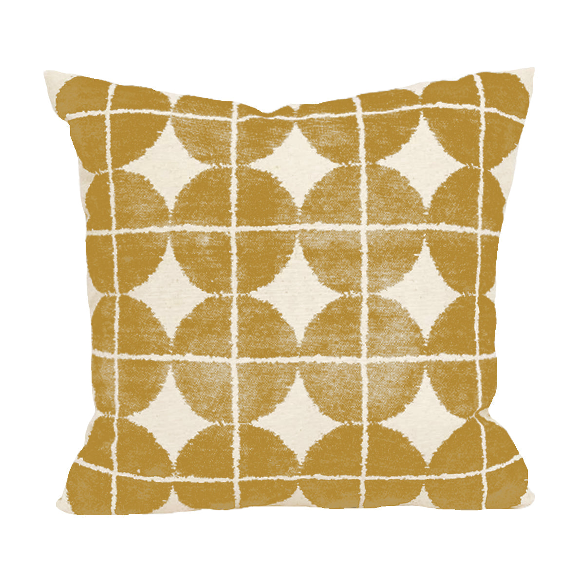 Handa Pillow Cover - Faded Finish Mustard