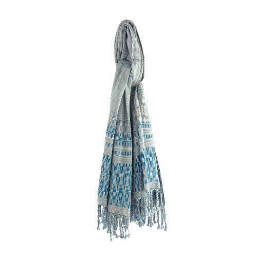Handwoven Throw Blue Range 2