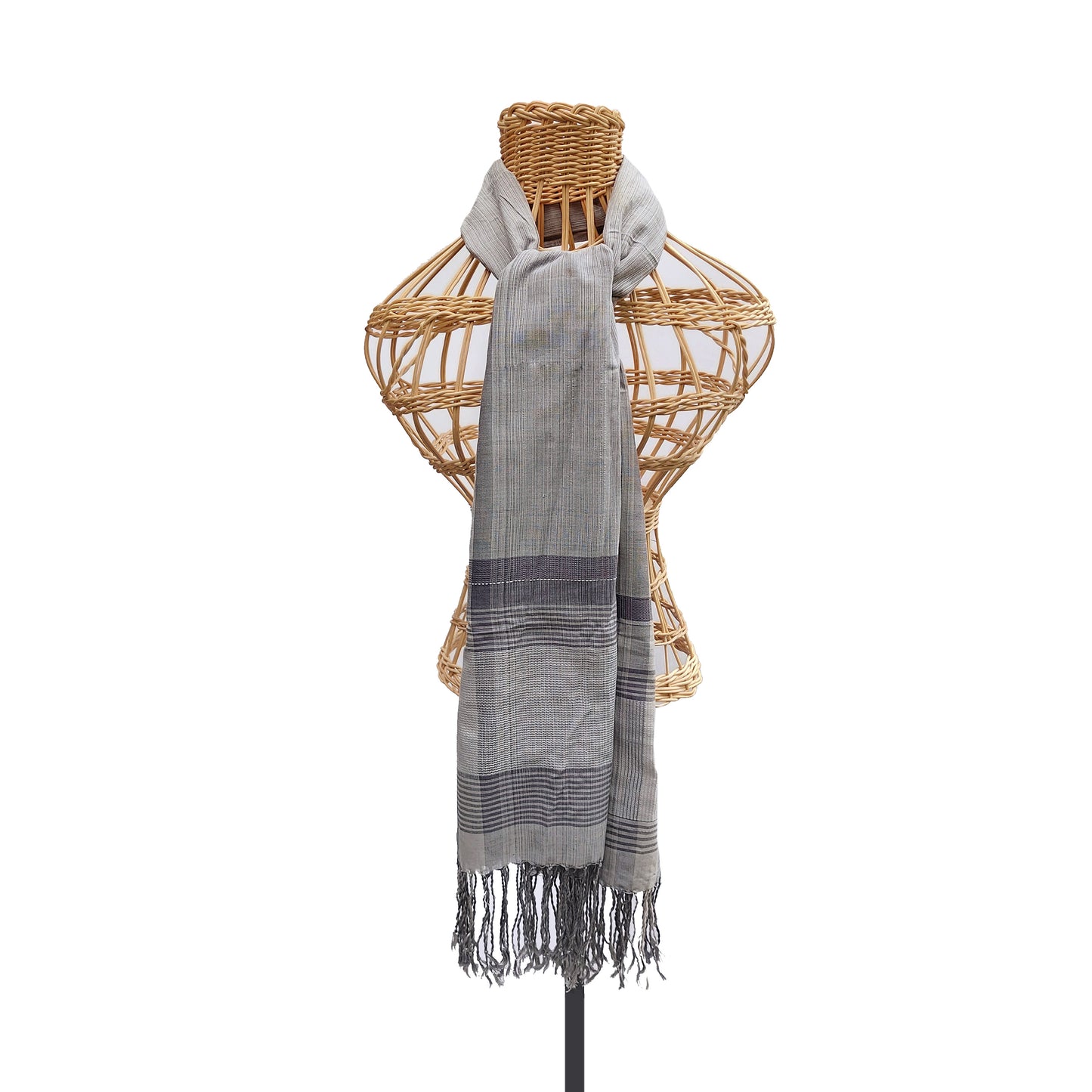 Handwoven Scarf Grey