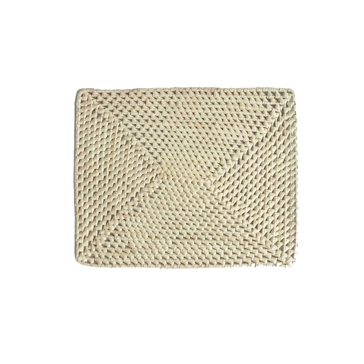 Handcrafted Palmyrah Rectangular Placemat - Natural