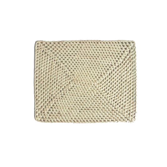 Handcrafted Palmyrah Rectangular Placemat - Natural