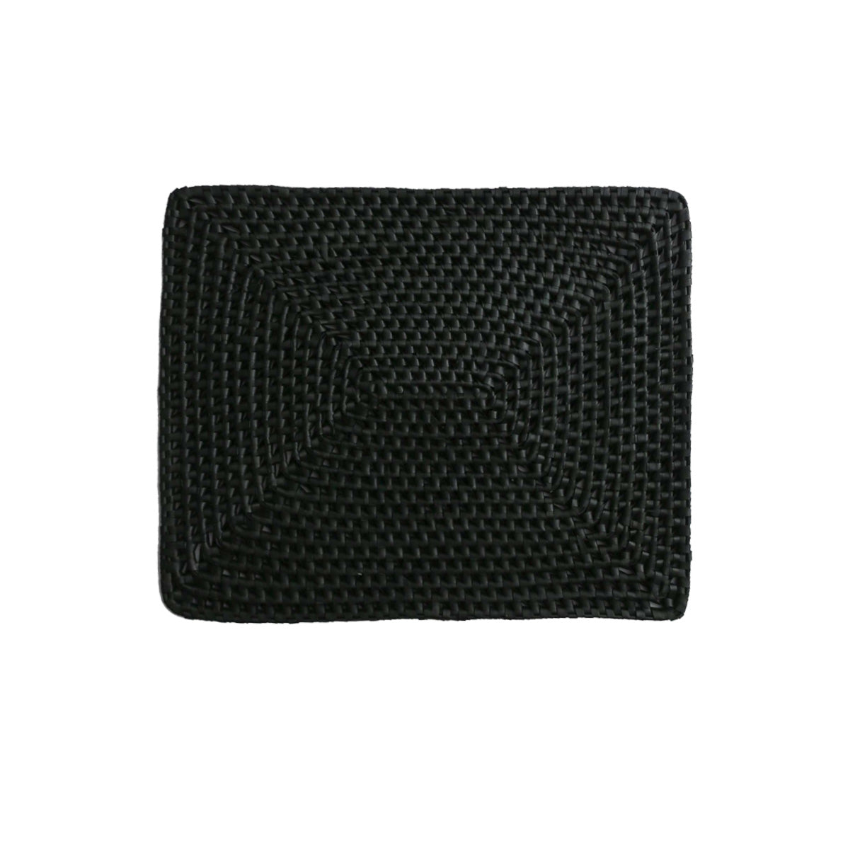 Palmyrah Rectangular Placemat - Black