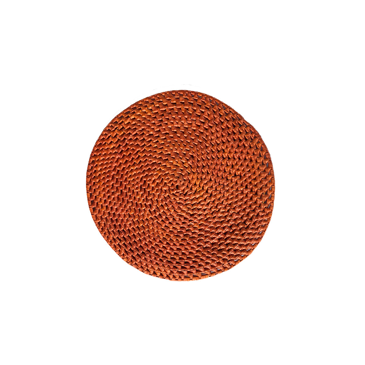 Palmyrah Round Placemat - Orange