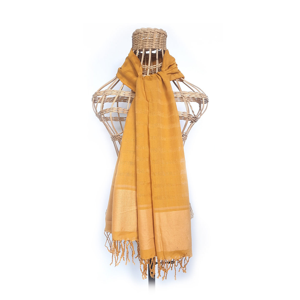 Handloom Scarf 36" - Mustard