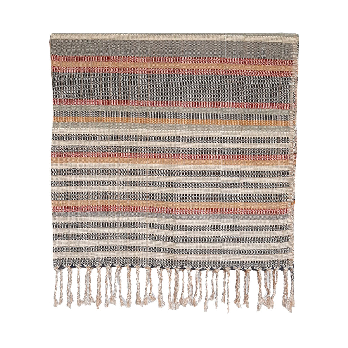 Handwoven Throw - Blue Orange Range 5