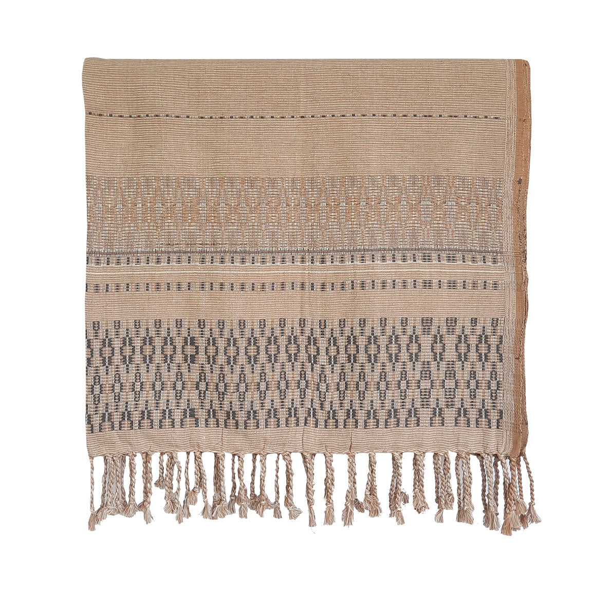 Handwoven Throw - Nude Grey Range 1