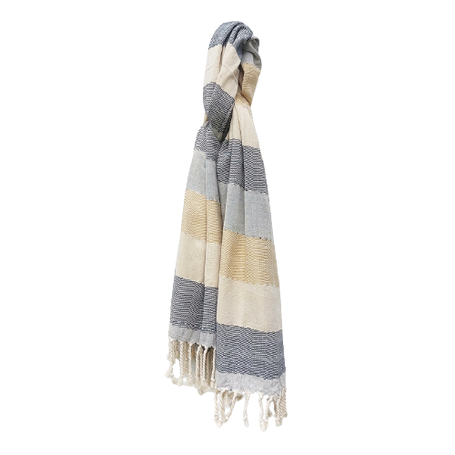 Handwoven Throw - Nude Grey