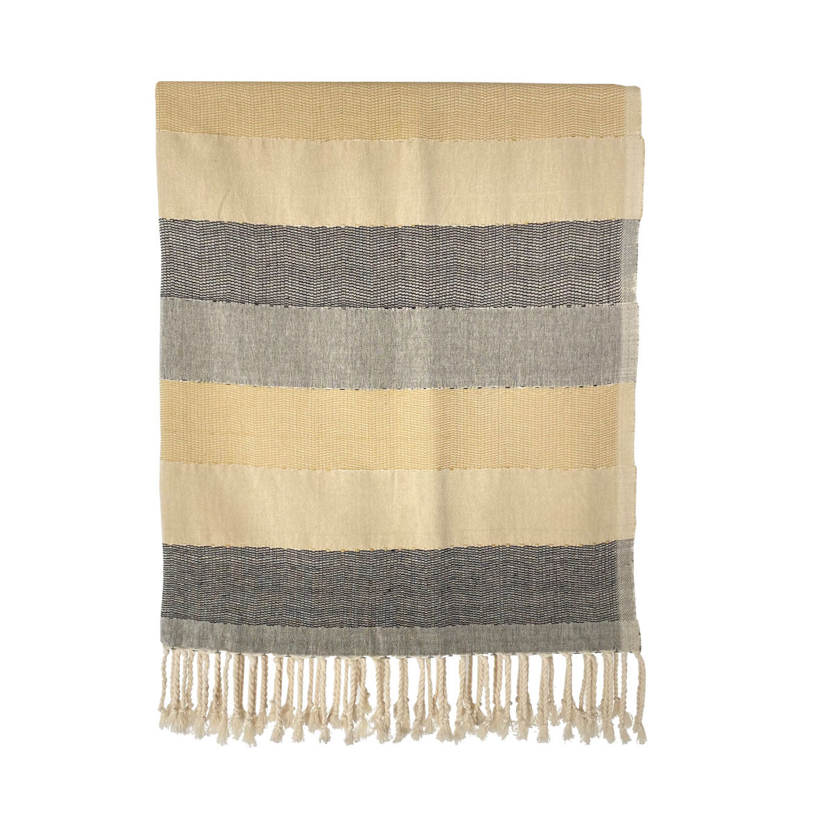 Handwoven Throw - Nude Grey