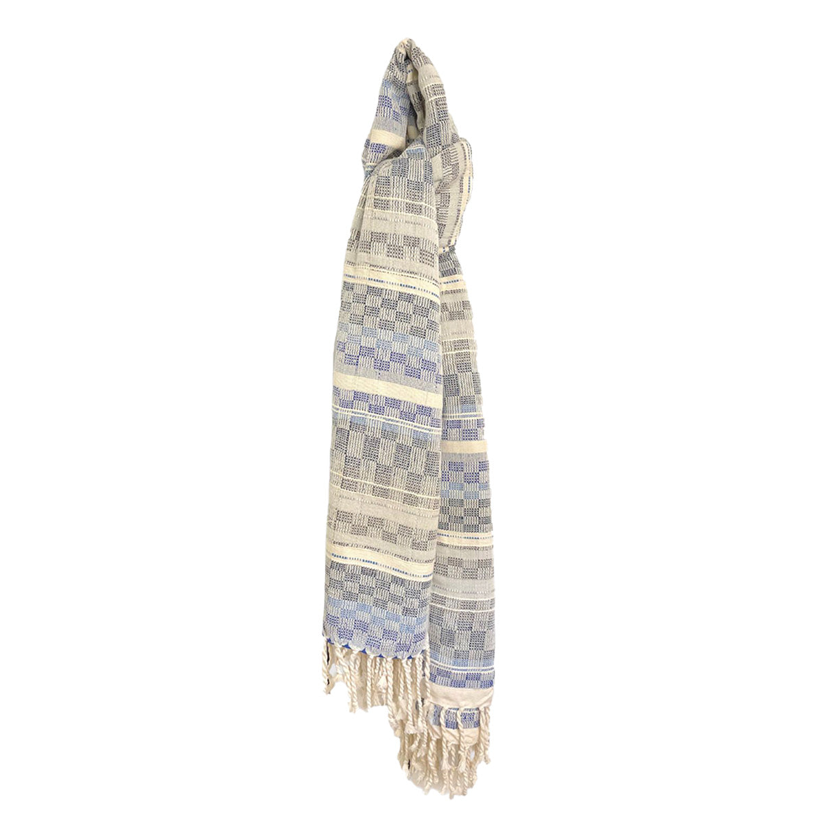 Handwoven Throw - Blue Range 11
