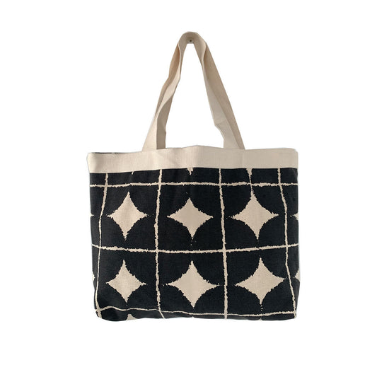 Handa Bag - Black Print (M)