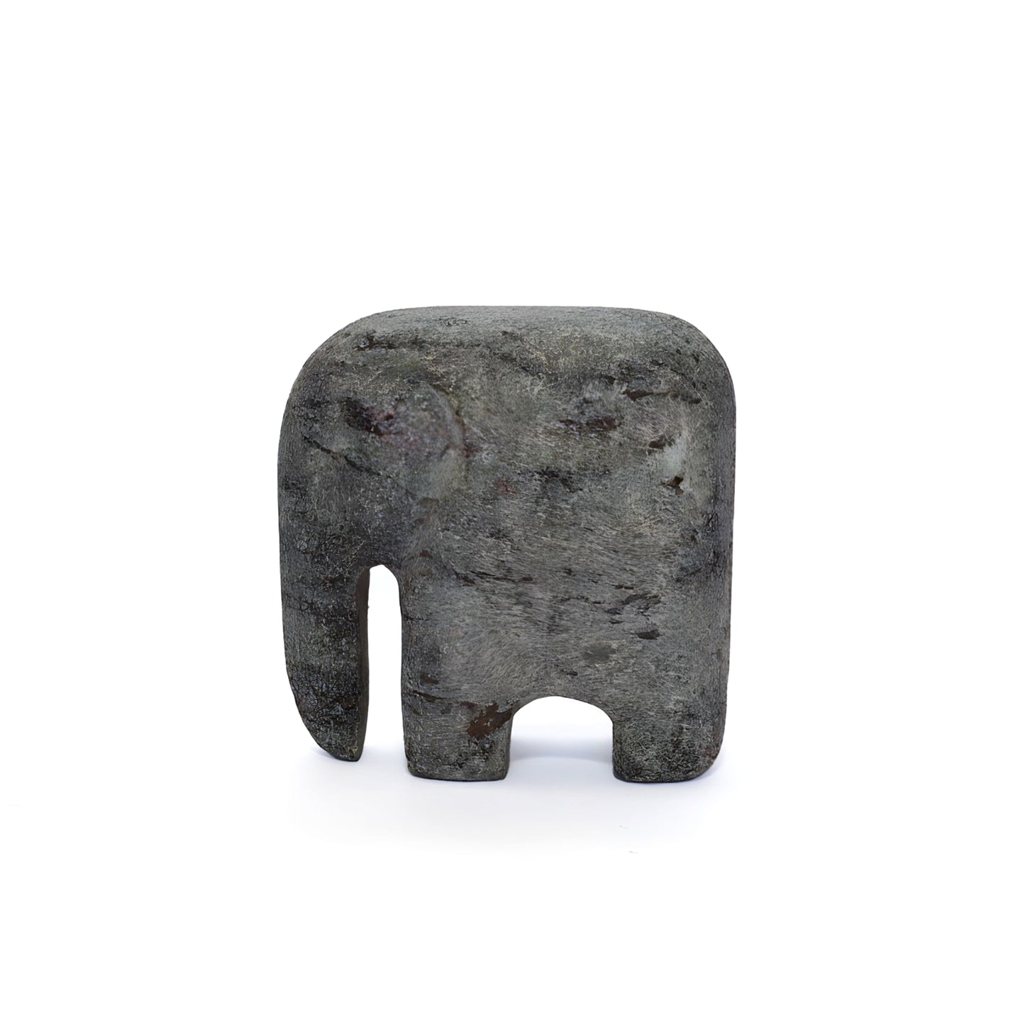 Hand Carved Granite Elephant - Large