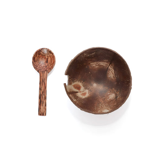 Coconut Bowl with Spoon