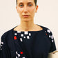 Kuma batik kimono - blue