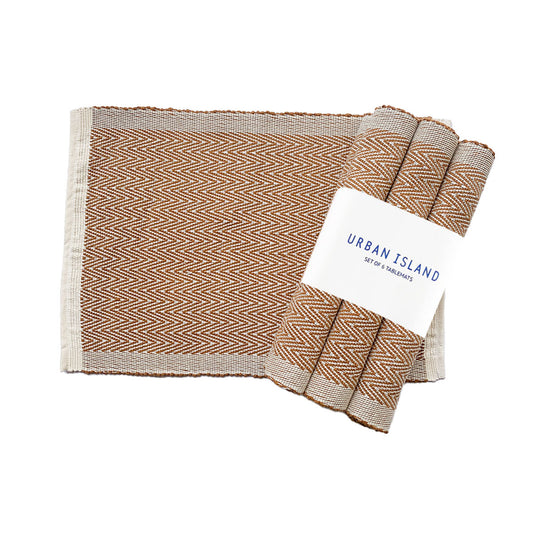 Handwoven Placemat - Mini Herring - Terra