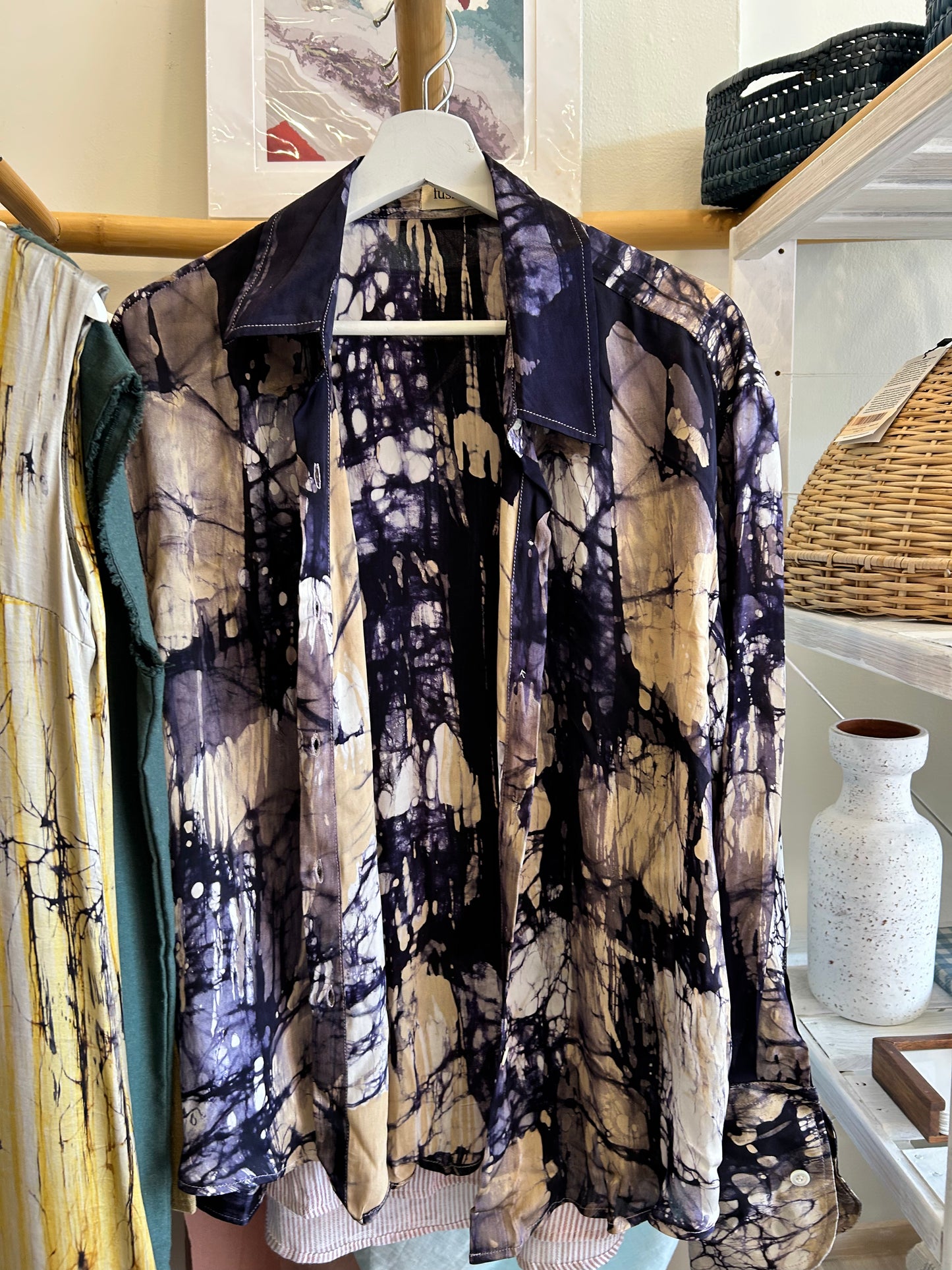 Fusion 14 silk batik shirt