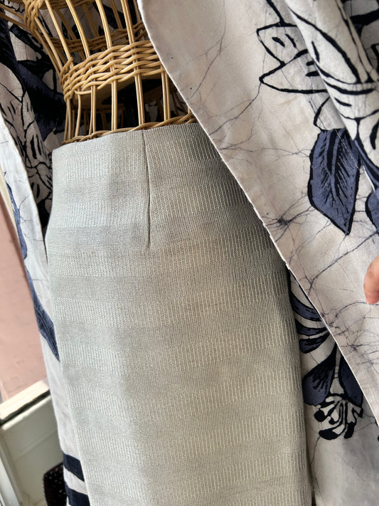 Hand woven skirt - silver