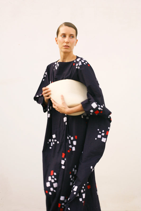 Kuma batik kimono - blue