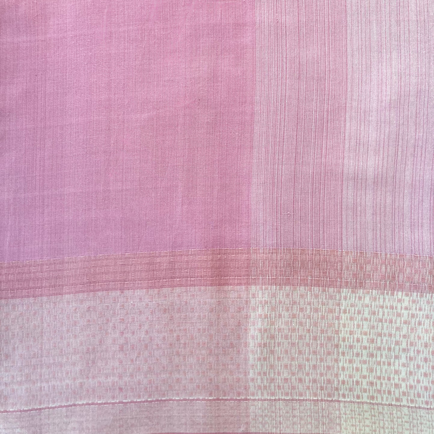 Handwoven Peach Pink shawl - Cotton