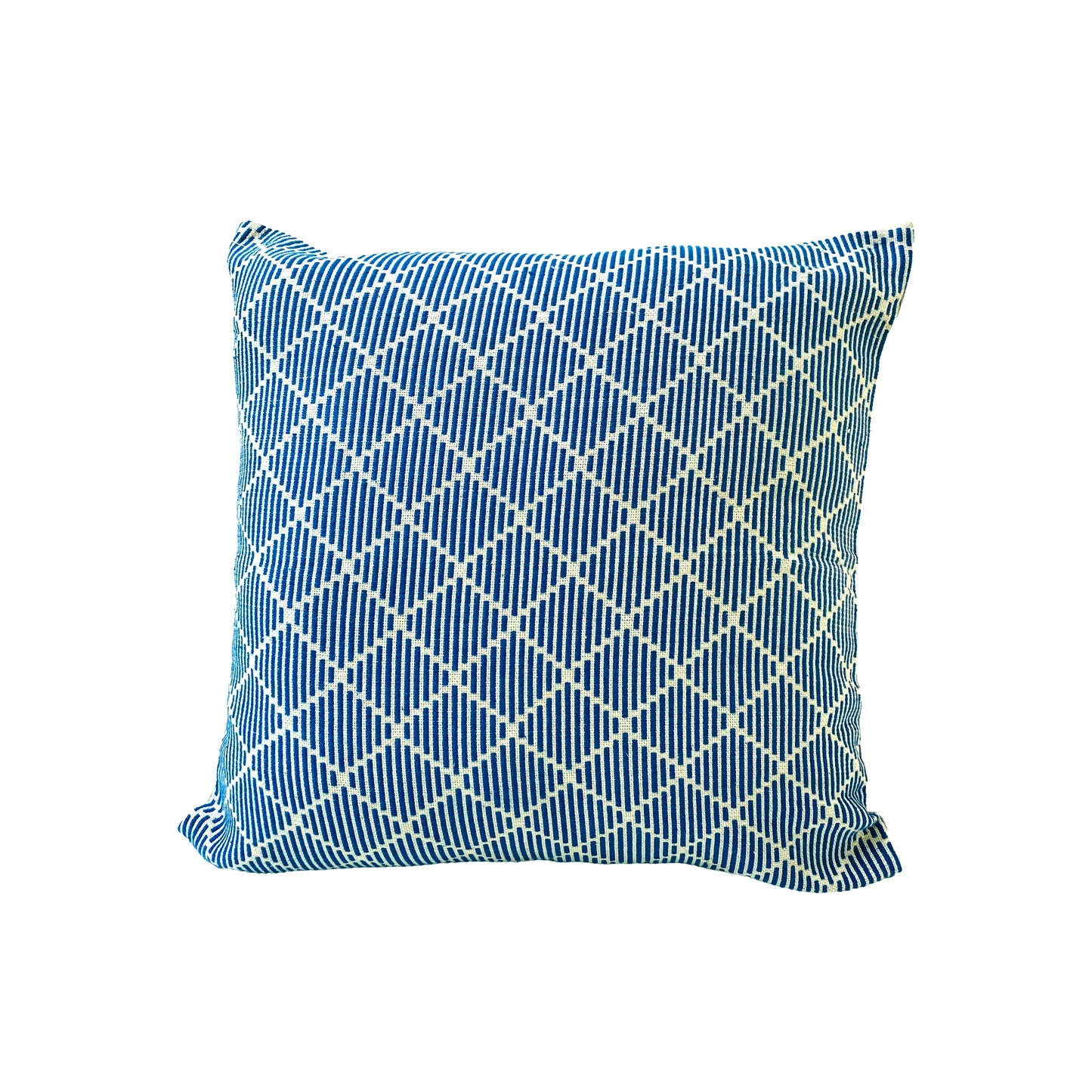 Handwoven Dumbara Knuckles Pillow - Royal Blue