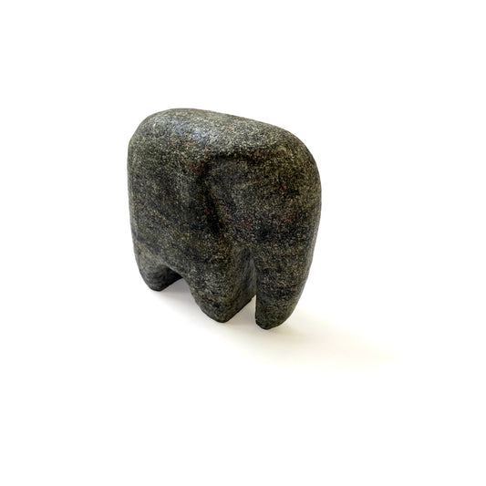 Hand Carved Granite Elephant - Large